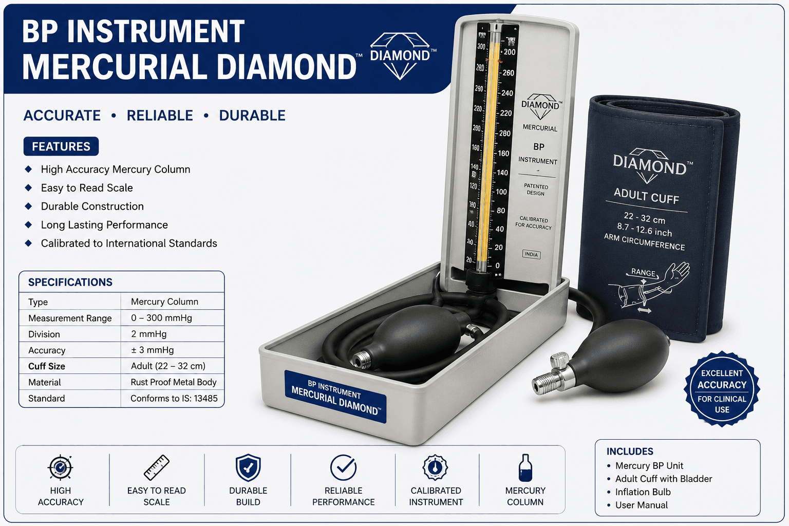 BP Instrument Mercurial Diamond