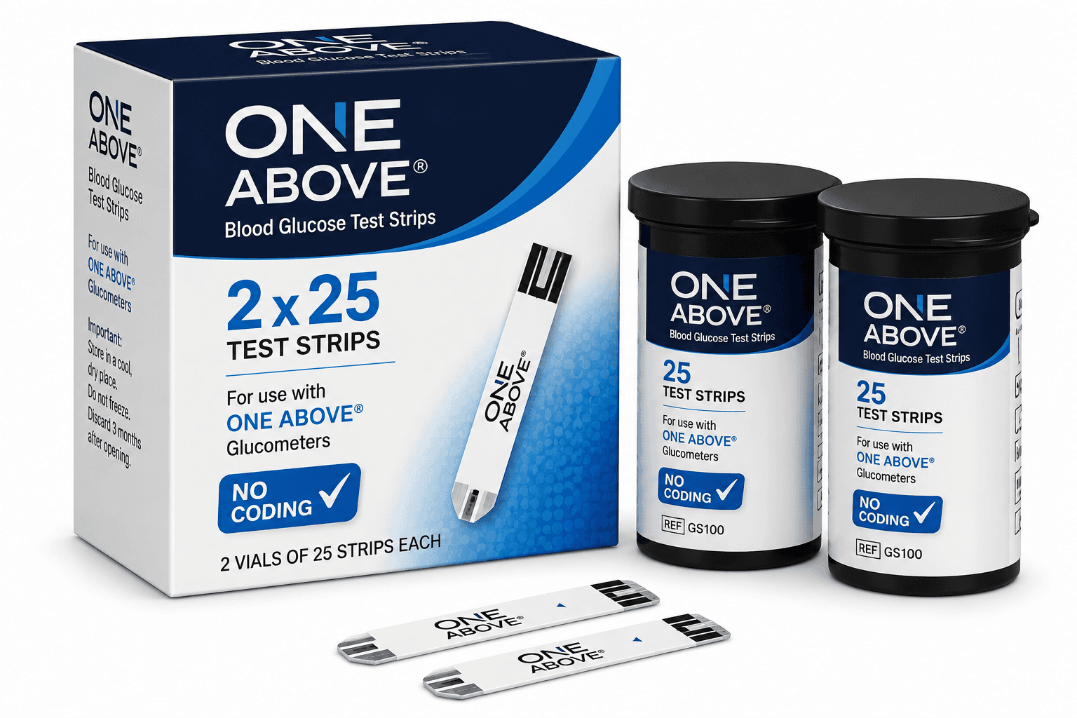 One Above Glucometer Strips (2X25)