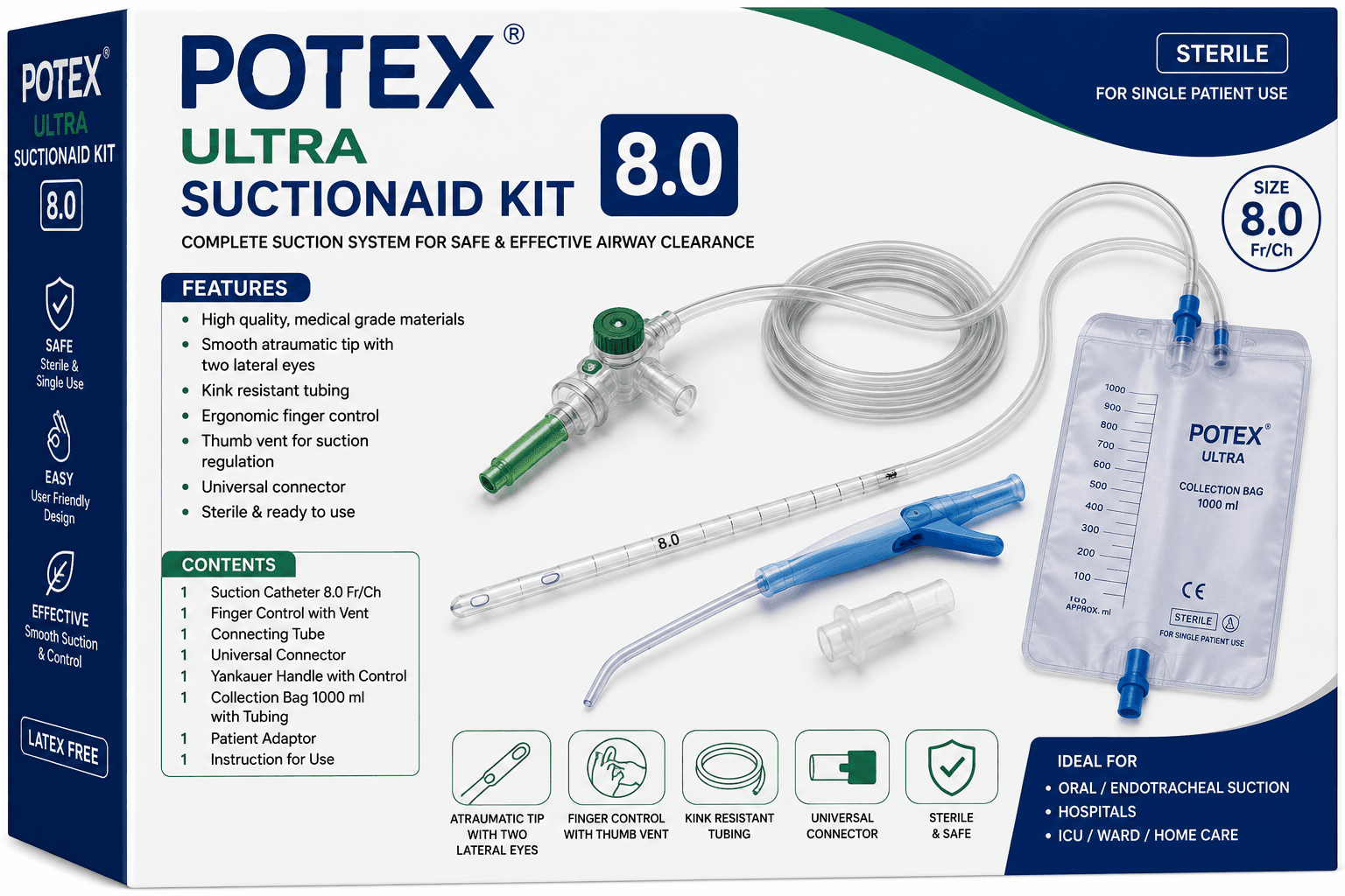 Potex Ultra Suctionaid Kit 8.0