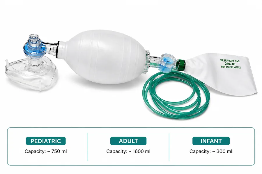 Silicone Resuscitator (Ambu Bag) – Deluxe