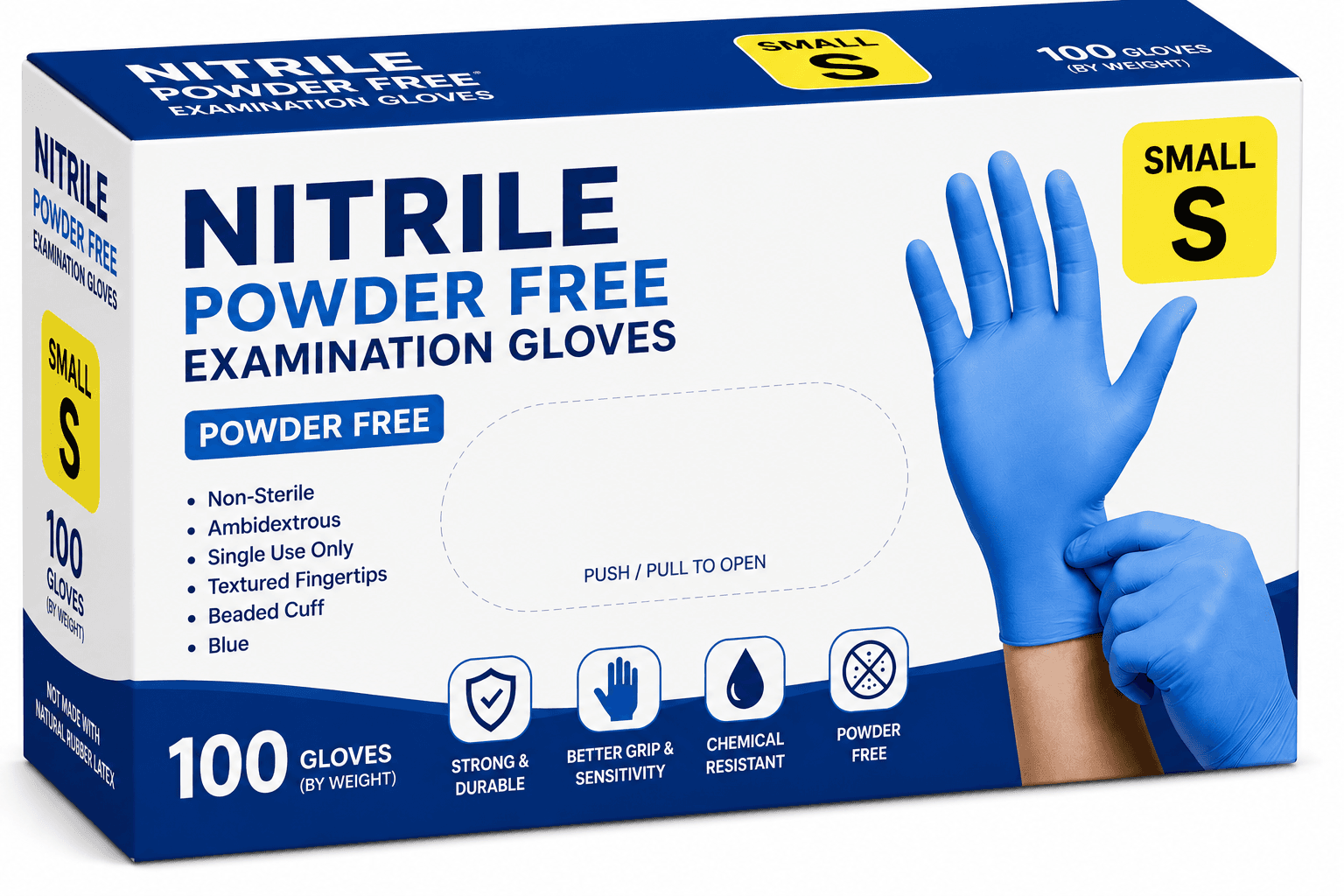 Nitrile Powder Free Gloves Small
